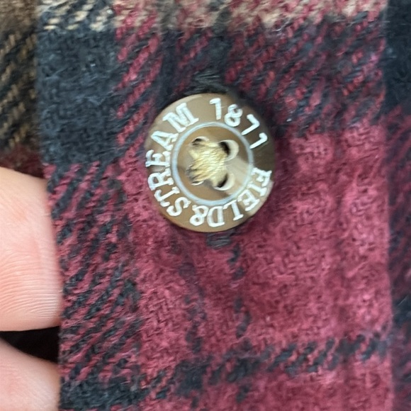 Field & Stream Heavy Flannel Long Sleeve Plaid Button Up 100% Woven Cotton Shirt - Picture 5 of 17